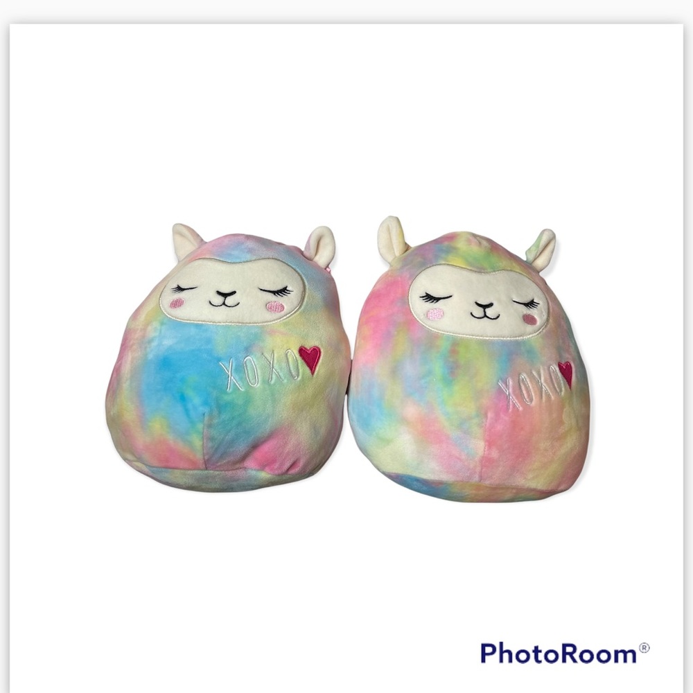 Lot of 2 SQUISHMALLOWS Leslie Llama XOXO 8inch